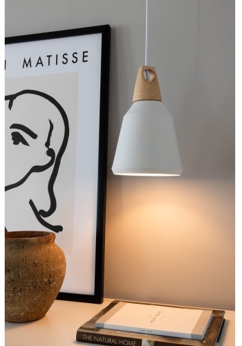 VENTURE DESIGN Nao taklampe - naturlig tre og hvit aluminium