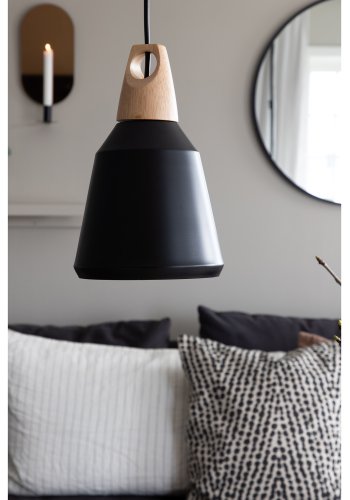 VENTURE DESIGN Nao loftlampe - natur tr og sort aluminium