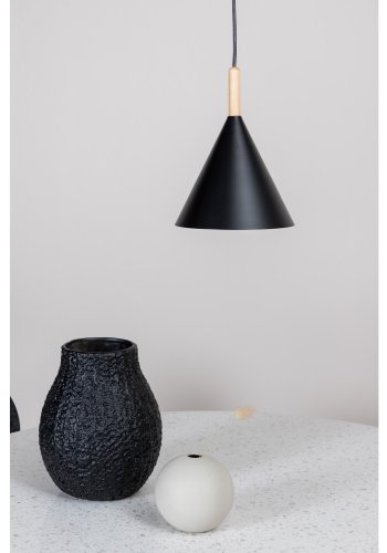 VENTURE DESIGN Enif loftlampe - natur tr og sort jern