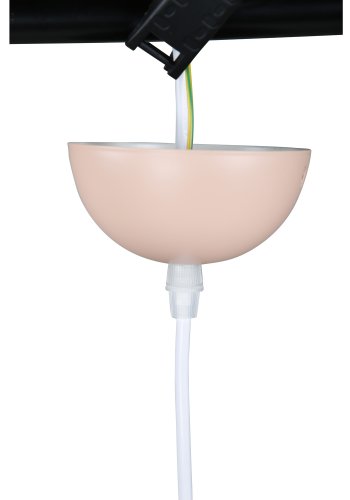 VENTURE DESIGN Tubbie taklampe - naturlig tre og rosa jern