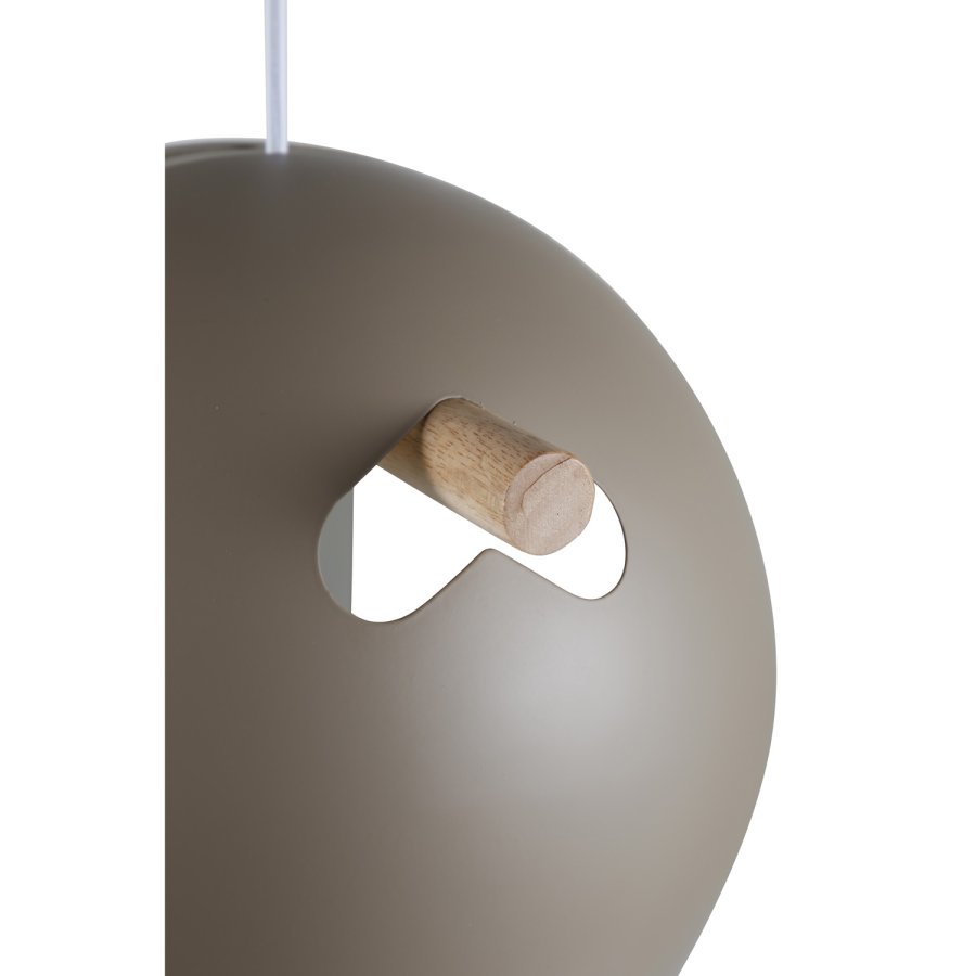 VENTURE DESIGN Tubbie taklampe - naturlig tre og beige jern