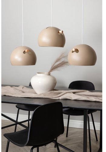 VENTURE DESIGN Tubbie loftlampe - natur tr� og beige jern