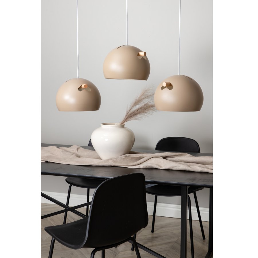 VENTURE DESIGN Tubbie loftlampe - natur tr� og beige jern