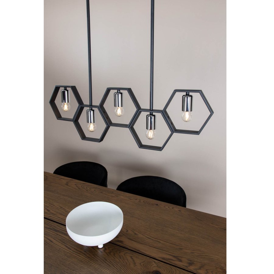 VENTURE DESIGN Queen B taklampe - svart jern