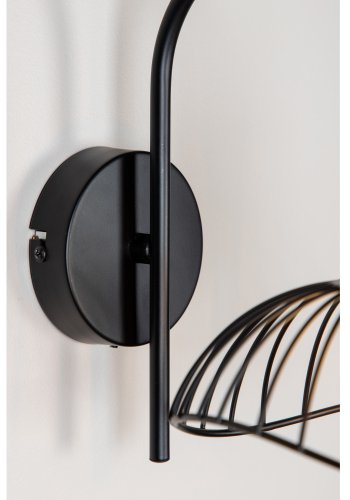 VENTURE DESIGN Elsa Wandleuchte - schwarzes Eisen