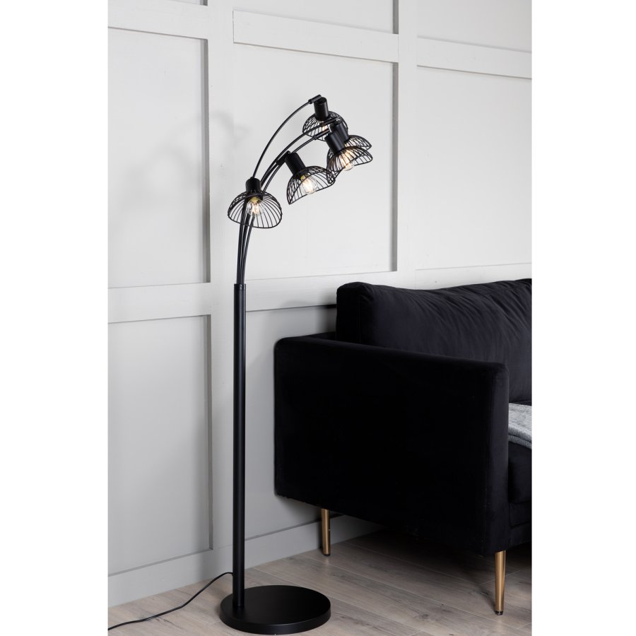 VENTURE DESIGN Elsa gulvlampe - sort jern