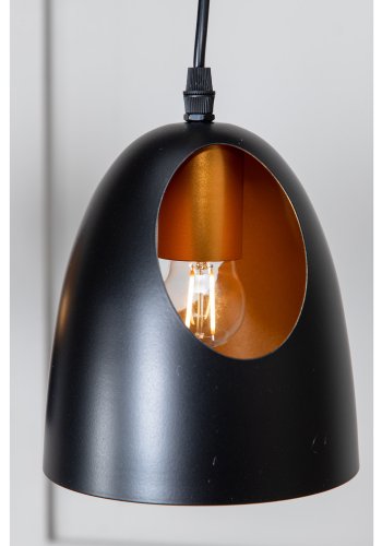 VENTURE DESIGN Elda taklampe - kobber og sort jern