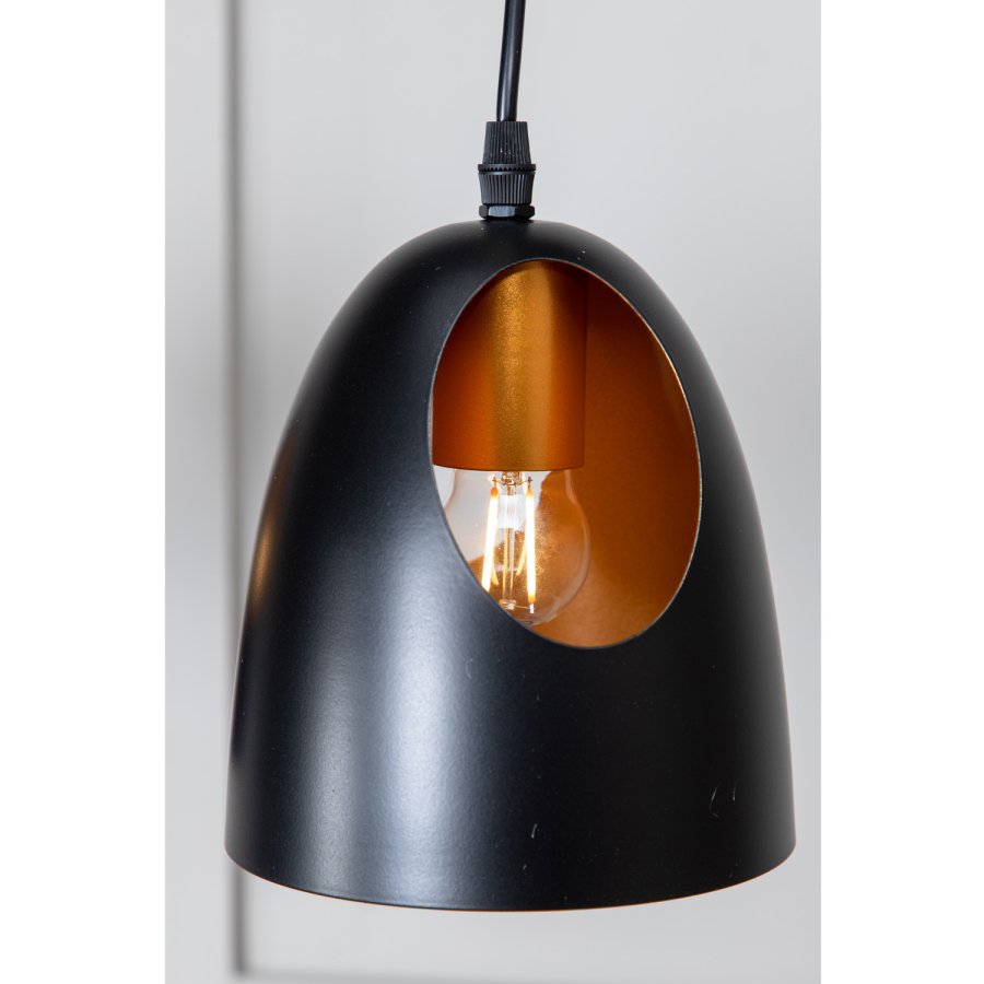 VENTURE DESIGN Elda taklampe - kobber og sort jern