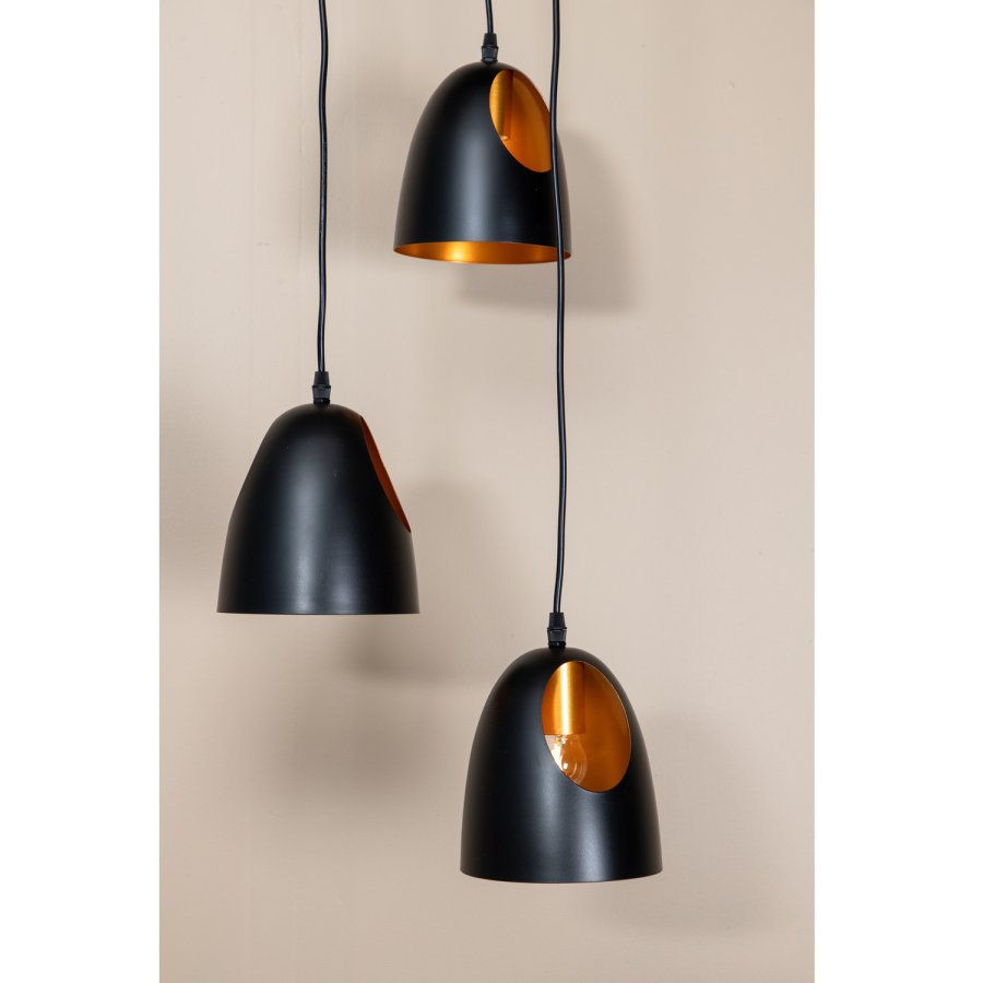 VENTURE DESIGN Elda taklampe - kobber og sort jern