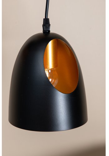 VENTURE DESIGN Elda taklampe - kobber og sort jern