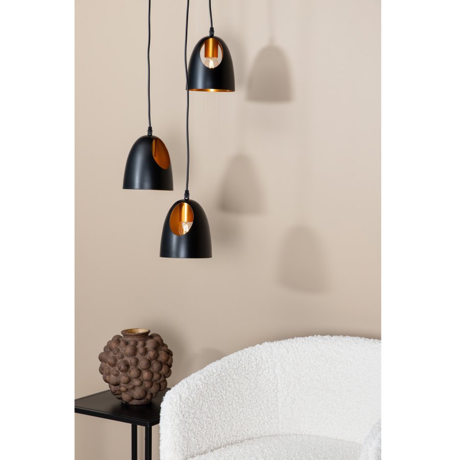 VENTURE DESIGN Elda taklampe - kobber og sort jern