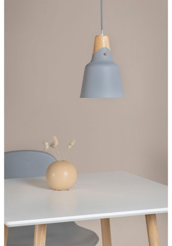 VENTURE DESIGN Rigel anheng - grtt metall og naturlig tre ( 16)