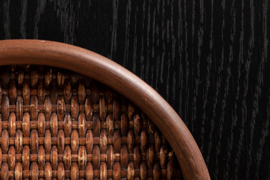 VENTURE DESIGN Uno spisebord, rektangulrt - svart finer og sort stl (200x90)