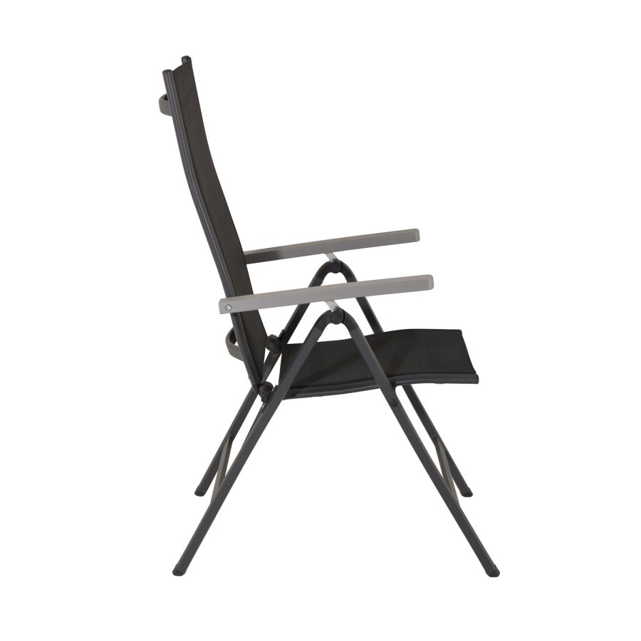 VENTURE DESIGN Albany Light 5-pos hagestol, med armlener - svart tekstilene og sort aluminium