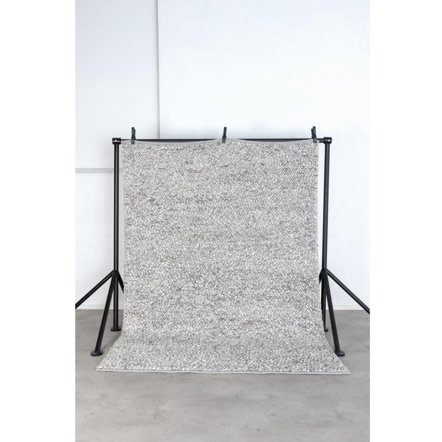 VENTURE DESIGN Jajru teppe - lys gr ull og viskose (200x300) 