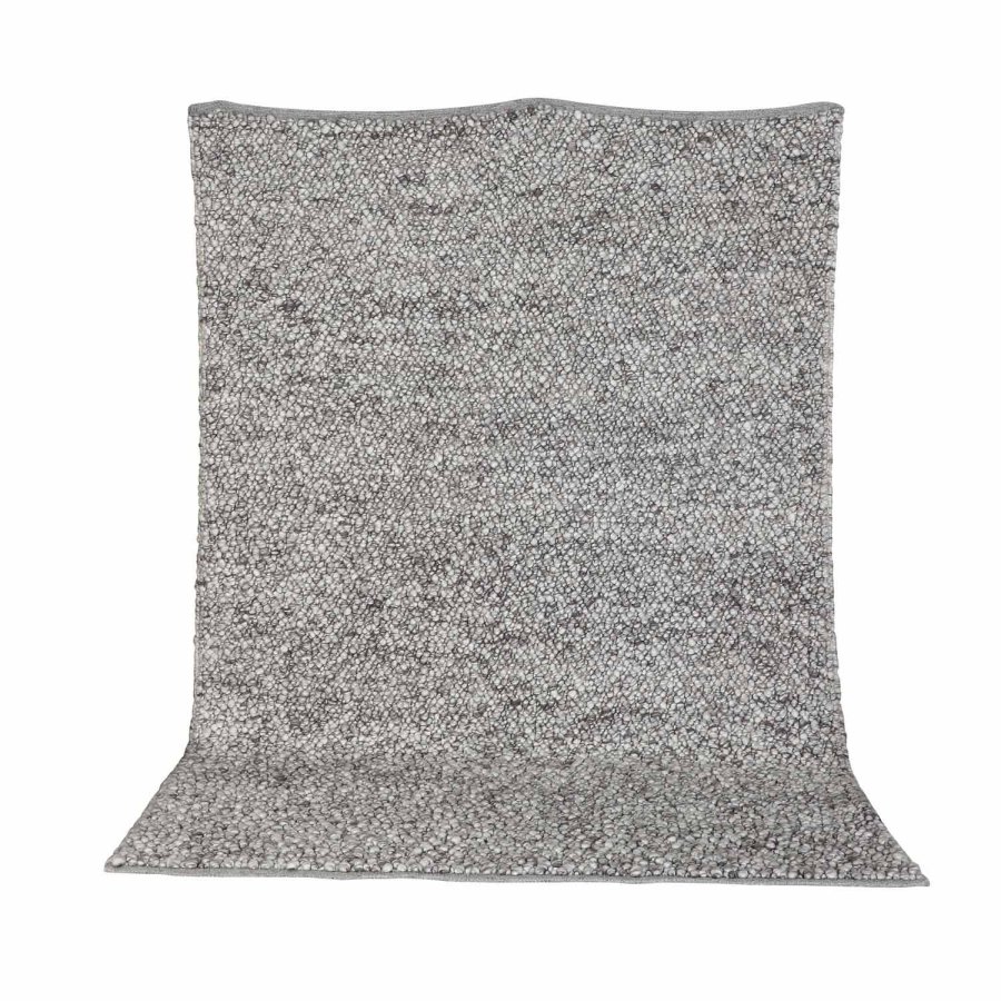 VENTURE DESIGN Jajru teppe - lys gr ull og viskose (250x350) 