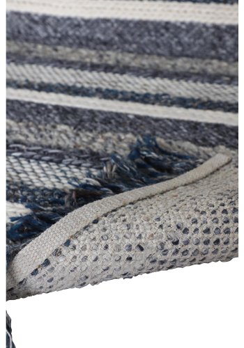 VENTURE DESIGN Agra teppe - gr og bl ull (170x240) 