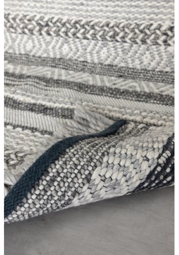 VENTURE DESIGN Alwar Teppich – dunkelgraue Wolle (200x300) 