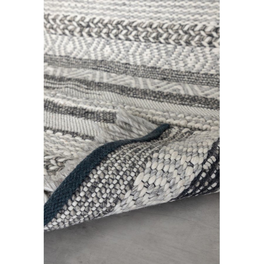 VENTURE DESIGN Alwar Teppich – dunkelgraue Wolle (200x300) 