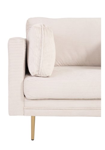 VENTURE DESIGN Boom lenestol, med armlener - beige polyester og metall