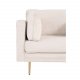 VENTURE DESIGN Boom lenestol, med armlener - beige polyester og metall