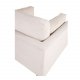 VENTURE DESIGN Boom lenestol, med armlener - beige polyester og metall