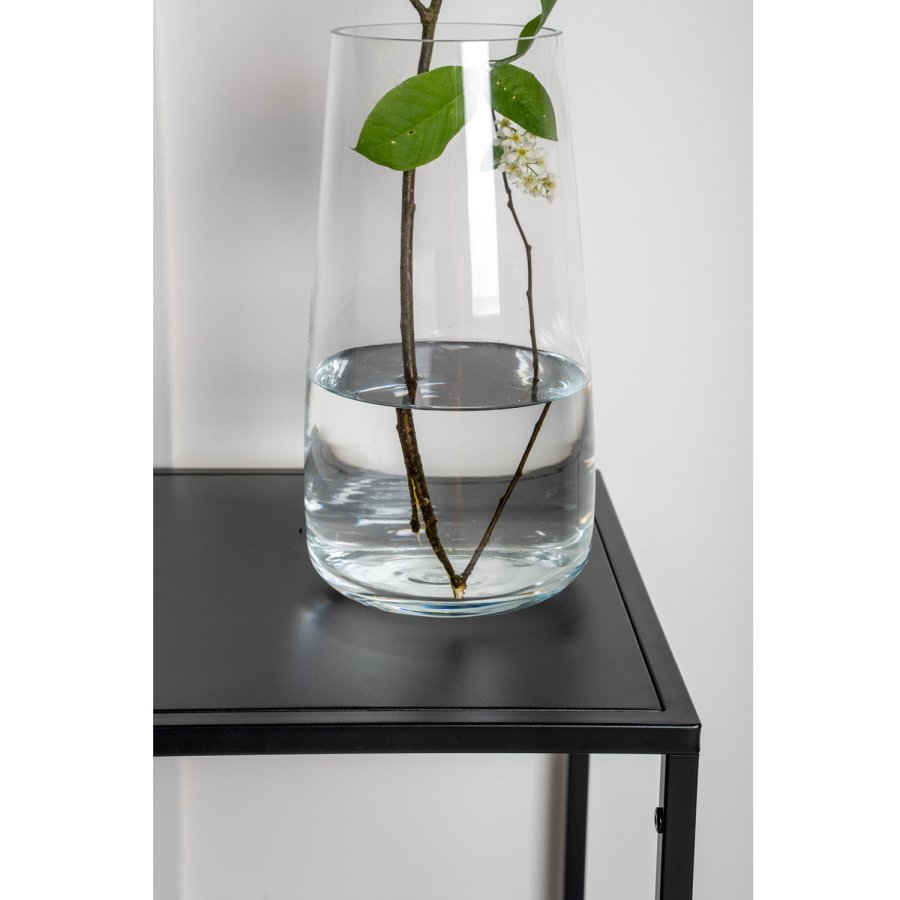 VENTURE DESIGN Sidebord i stl, rektangulrt - svart stl (38x37)