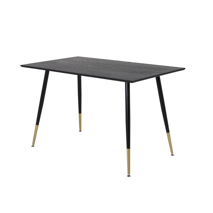 VENTURE DESIGN Dipp spisebord - svart MDF og svart metall (120x85)