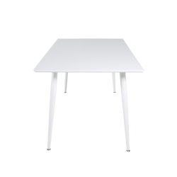 VD Polar spisebord-hvid MDF og hvid metal(180x90)