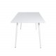 VENTURE DESIGN Polar spisebord - hvit MDF og hvitt metall (180x90)