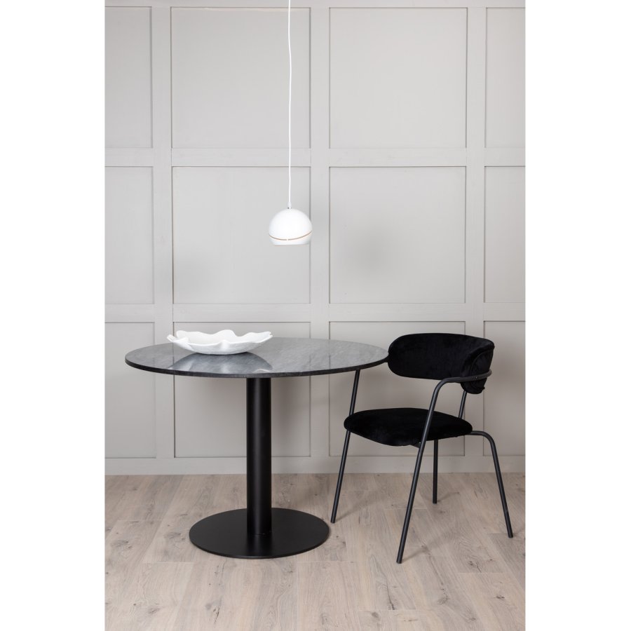 VENTURE DESIGN Estelle Esstisch &ndash; schwarzer Marmor und Metall (�106)