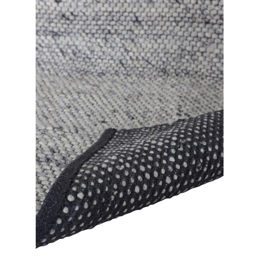 VENTURE DESIGN Ganga-Teppich – graue Wolle und Baumwolle (170 x 240)