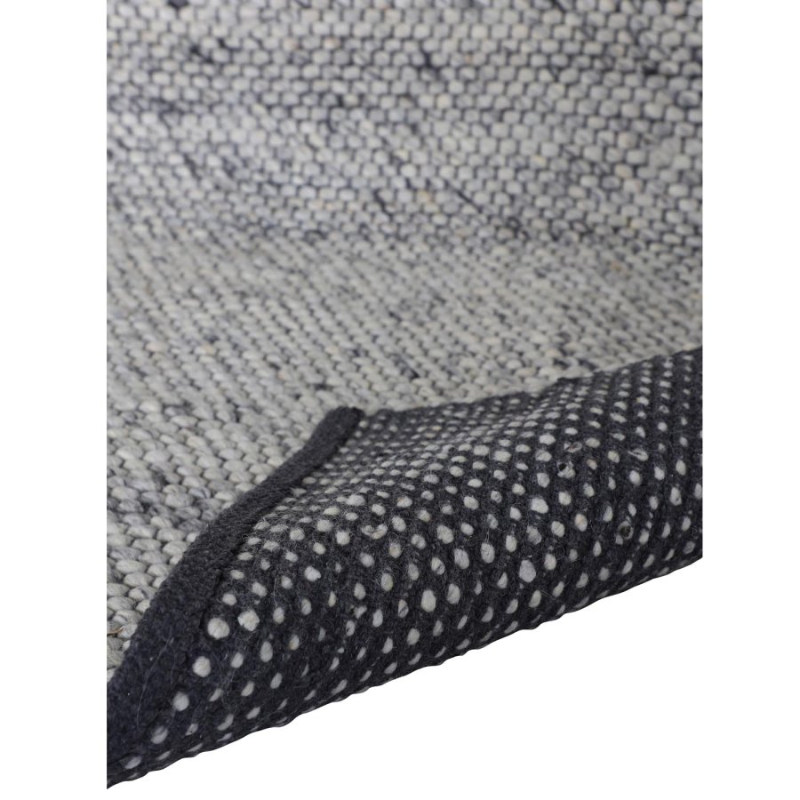 VENTURE DESIGN Ganga-Teppich – graue Wolle und Baumwolle (200 x 300)