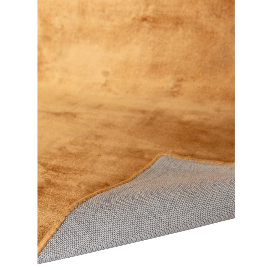 VENTURE DESIGN Indra-teppe - sennepsgul viskose og bomull (170x240)