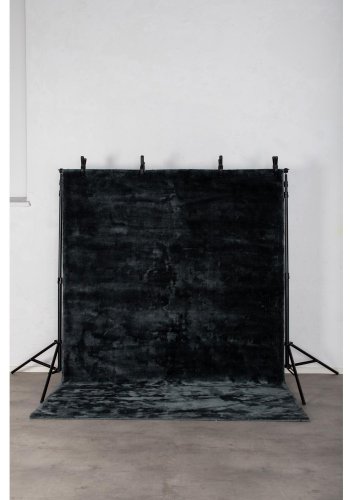 VENTURE DESIGN Indra-teppe - grafittgr viskose og bomull (200x300)