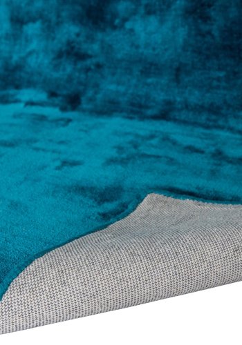 VENTURE DESIGN Indra-teppe - turkis viskose og bomull (250x350)