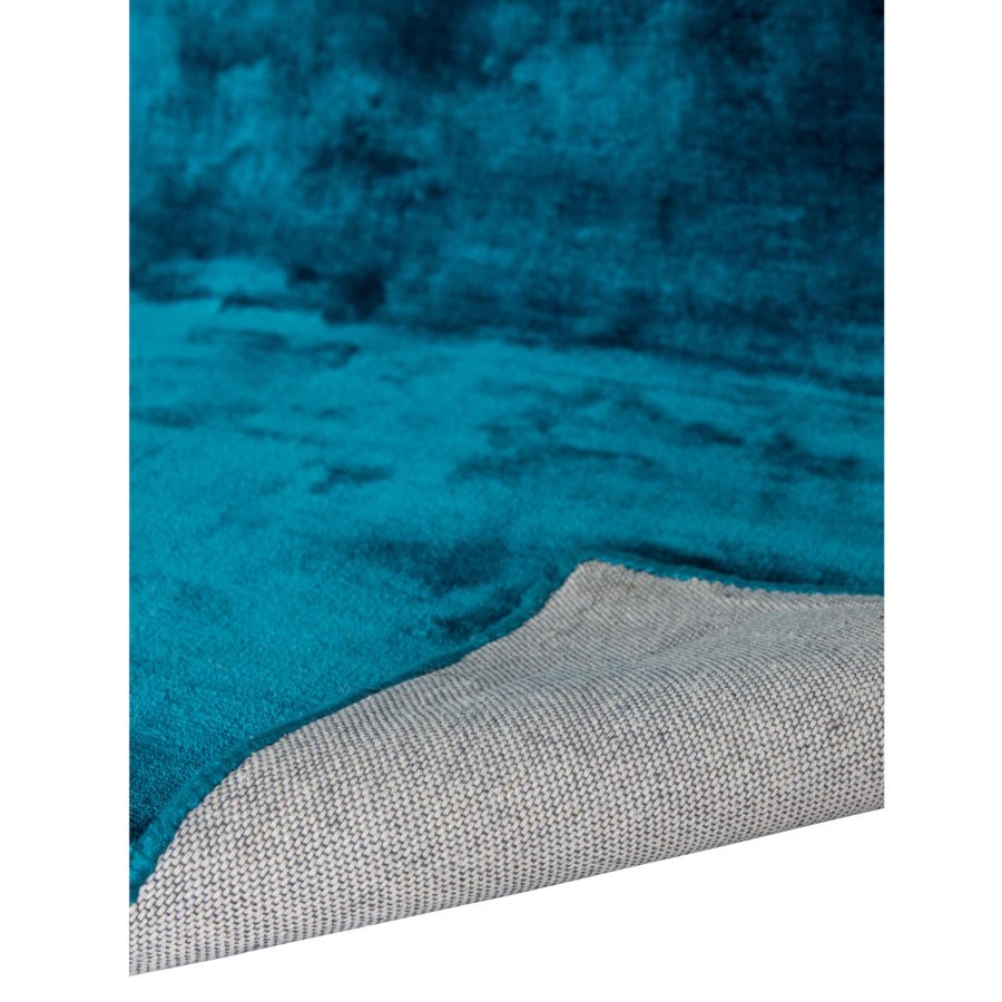 VENTURE DESIGN Indra-teppe - turkis viskose og bomull (250x350)