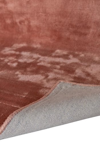 VENTURE DESIGN Indra-teppe - rosa viskose og bomull (250x350)