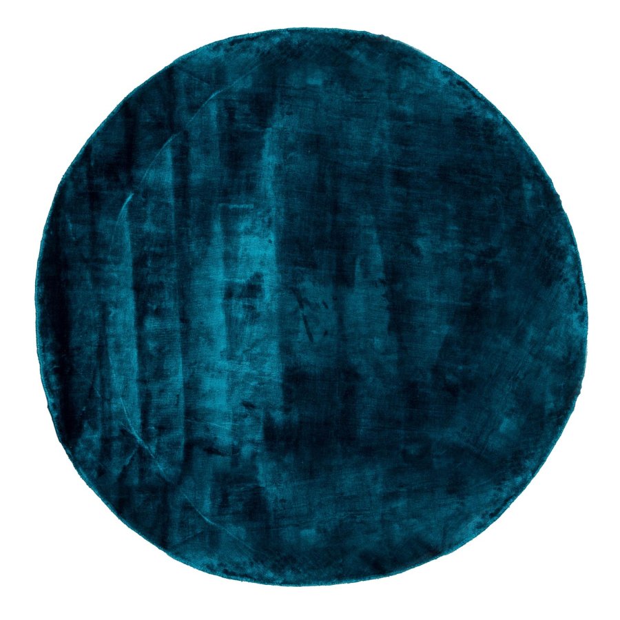 VENTURE DESIGN Indra-teppe - turkis viskose og bomull (200)