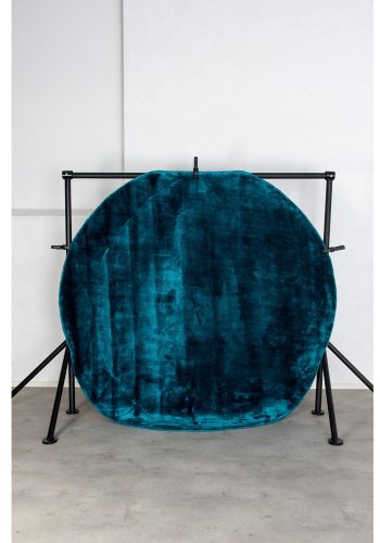 VENTURE DESIGN Indra-teppe - turkis viskose og bomull (200)