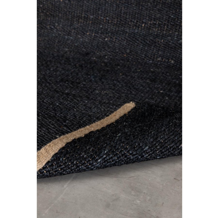 VENTURE DESIGN Kali gulvtppe - sort jute (170x240) 