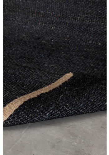 VENTURE DESIGN Kali gulvtppe - sort jute (200x300)