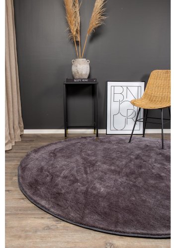 VENTURE DESIGN Undra teppe - mrkegr viskose (200)