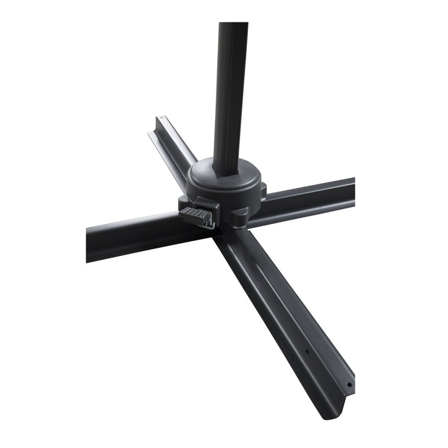 VENTURE DESIGN Leeds parasoll med tilt, 3m - sort aluminium og stl 