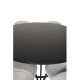 VENTURE DESIGN Copenhagen spisebordsett, m. 6 stoler - sort fin�r/svart metall og gr� fl�yel/svart metall