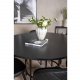 VENTURE DESIGN Copenhagen spisebordsett, m. 6 stoler - sort fin�r/svart metall og sort PU/svart metall