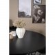 VENTURE DESIGN Copenhagen spisebordsett, m. 4 stoler - sort finér/svart metall og sort flyel/svart metall