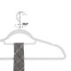 SONGMICS CRF020W01 t�jb�jle, m. 360� drejelig krog, skridsikker - hvid fl�jl og st�l (s�t med 20)