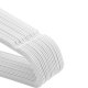 SONGMICS CRF020W01 t�jb�jle, m. 360� drejelig krog, skridsikker - hvid fl�jl og st�l (s�t med 20)