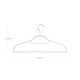 SONGMICS CRF020W01 t�jb�jle, m. 360� drejelig krog, skridsikker - hvid fl�jl og st�l (s�t med 20)